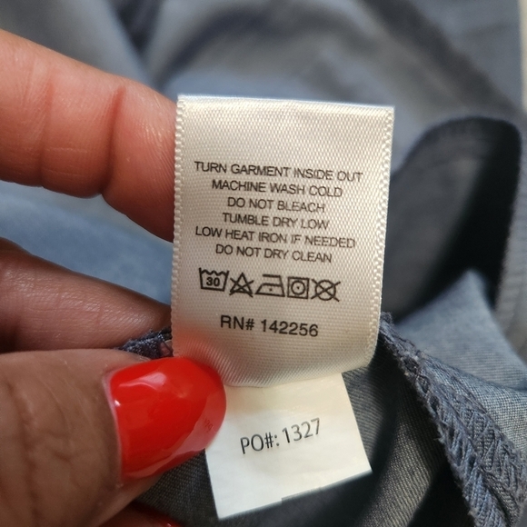 EUC CASMA THREE-POCKET SCRUB TOP HEATHER DENIM(PO#1327) SIZE M - Picture 11 of 11